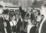 1961 : Bénédiction du nouvel internat par Mgr Charue, évêque de Namur
