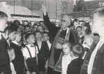 1961 : Bénédiction du nouvel internat par Mgr Charue, évêque de Namur
